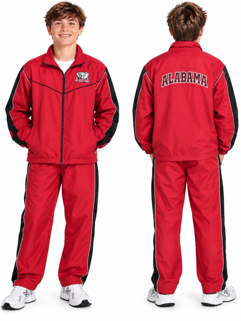 Collegiate Alabama wind suit Jogging suit youth size XL (18-20)